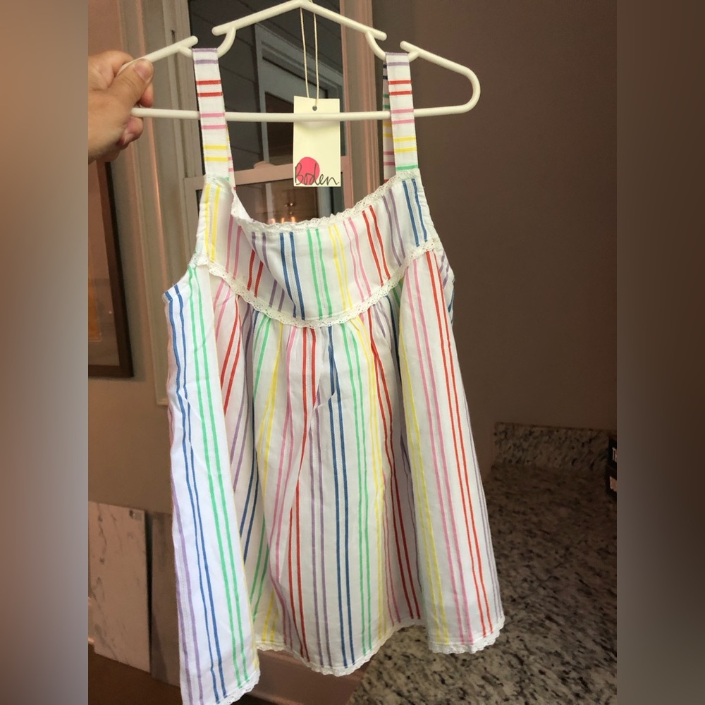 Mini Boden Girls Striped Top